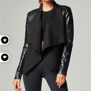 Blanc Noir drape front Jacket